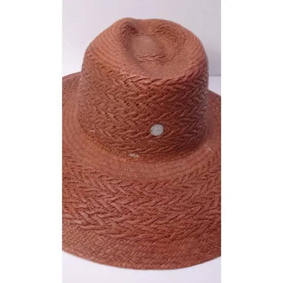 Veronica Beard FREYA taupe Redwood Mahogany Hat NWT 230 S/M - Picture 11 of 16